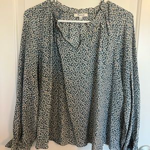 Madewell floral silky top